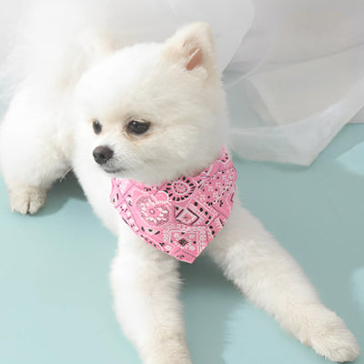 Collier pour chien BandanaPaws bandana rose