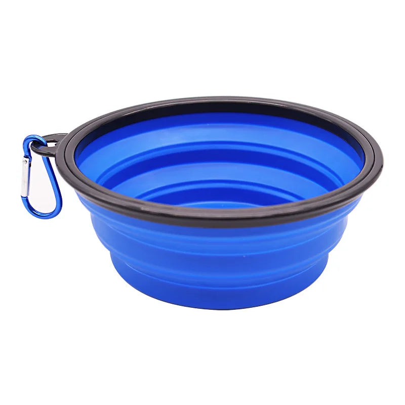 Gamelle pour chien Silicone bleu