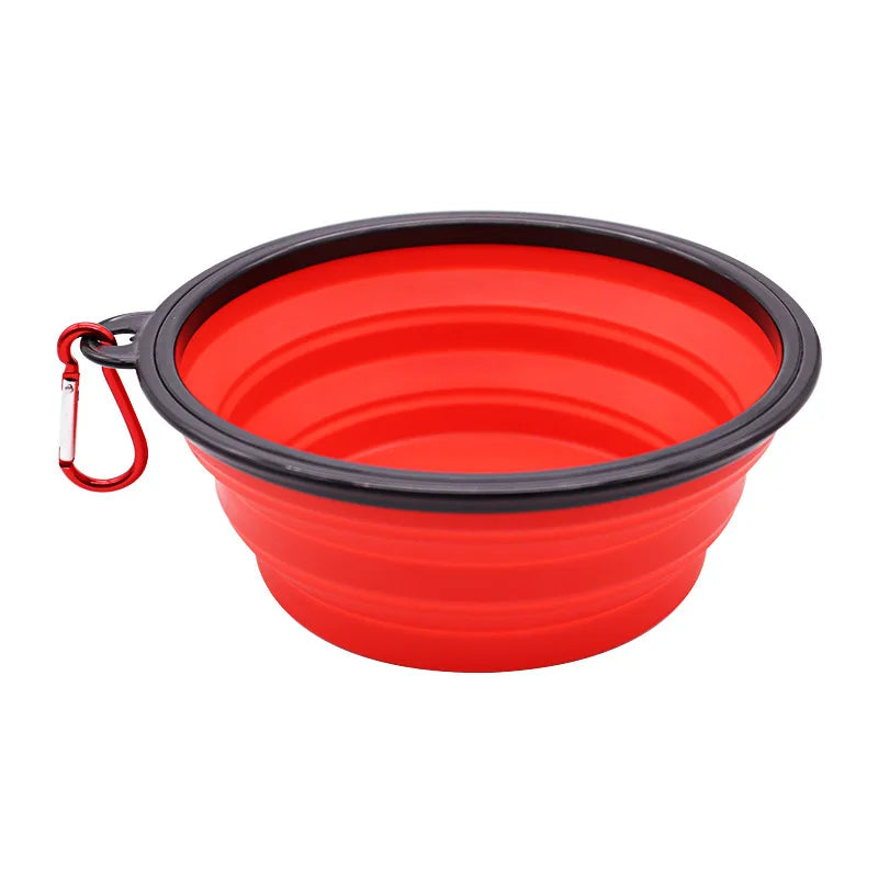 Gamelle pour chien Silicone rouge