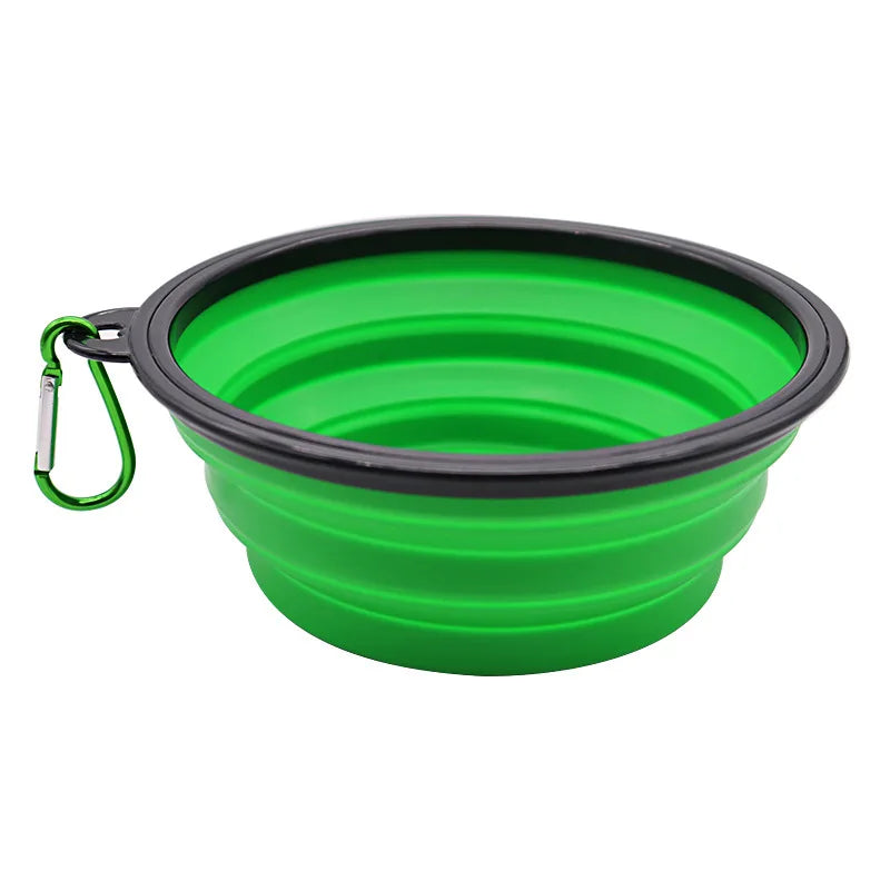Gamelle pour chien Silicone vert