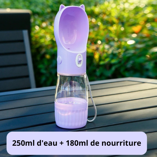 Gourde pour chien Oreilles chat violet