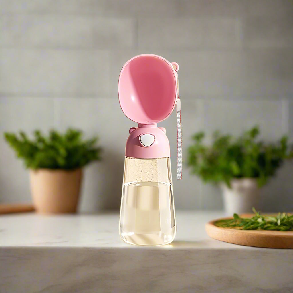 Gourde pour chien Portable rose