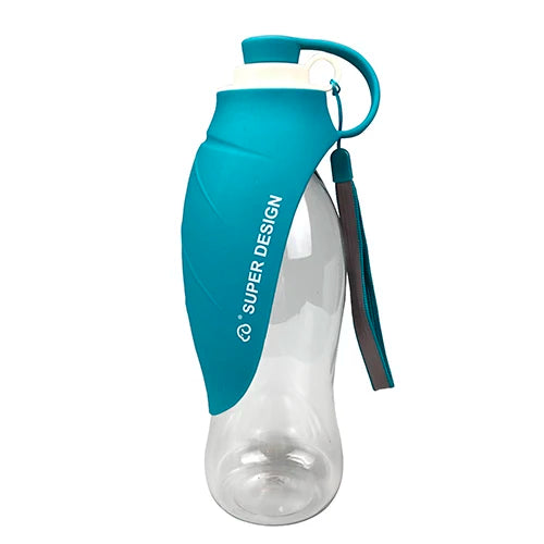 Gourde pour chien Silicone bleu