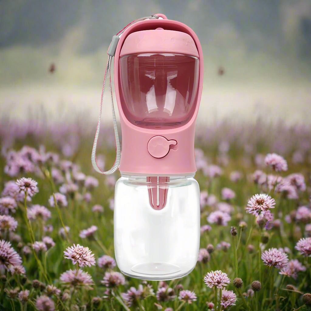 Gourdes pour chiens 2 en 1 rose