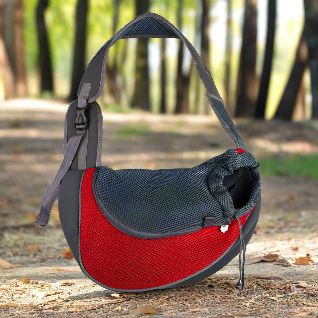 Sac de transport chien Canimobile rouge