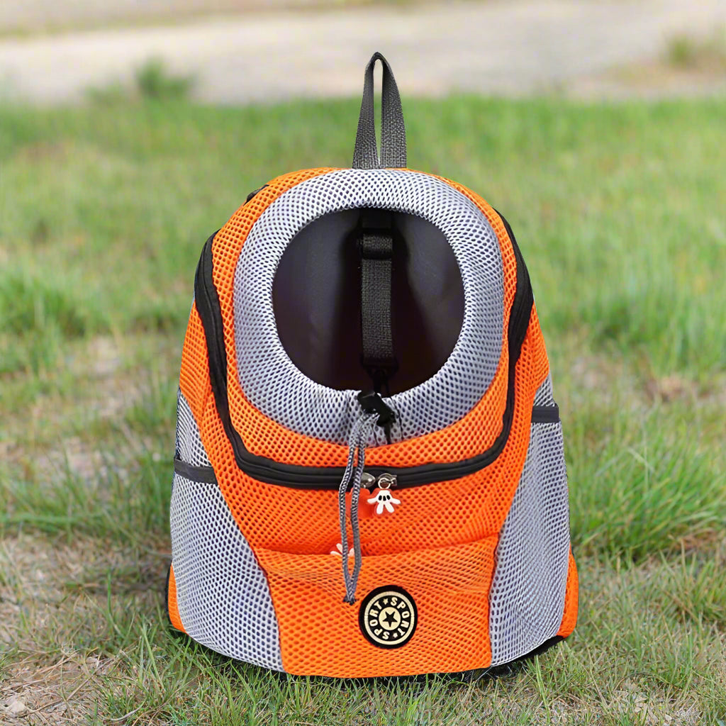 Sac dos pour chien ChienPorteur orange