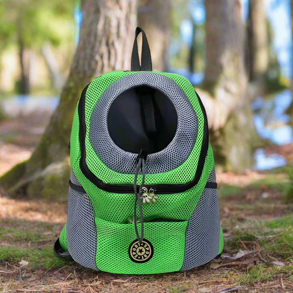 Sac dos pour chien ChienPorteur vert