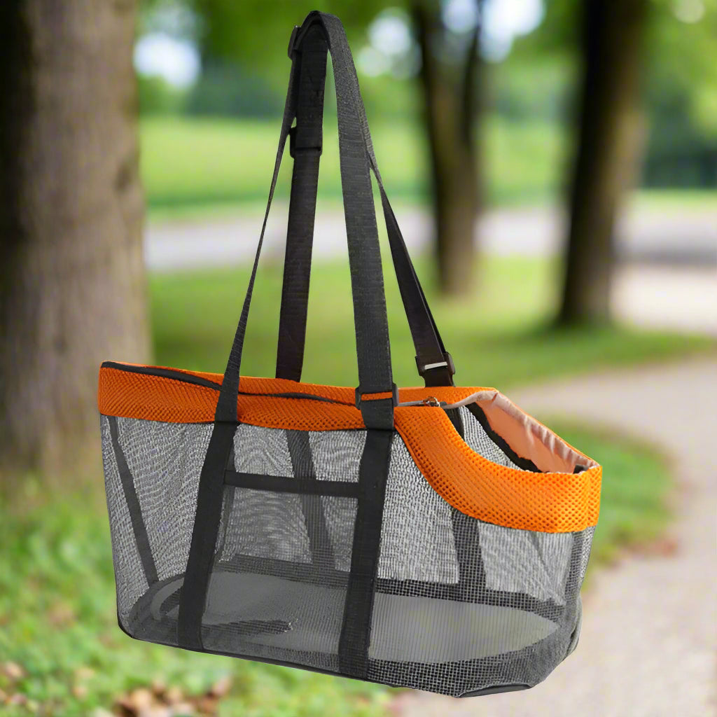 Sac pour chien SnoutSac orange et gris