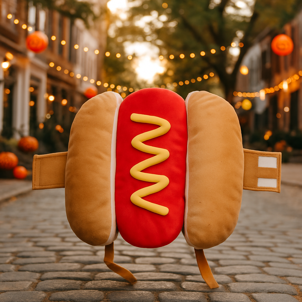 Costume manteau chien halloween Hotdog
