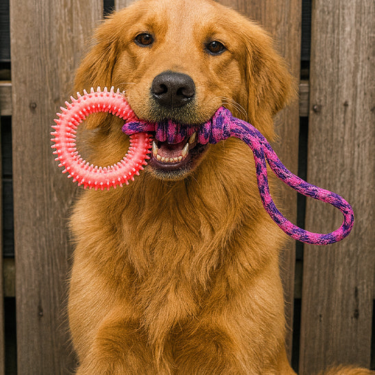 Jouet occupation chien | Dentifun™ nettoie les dents