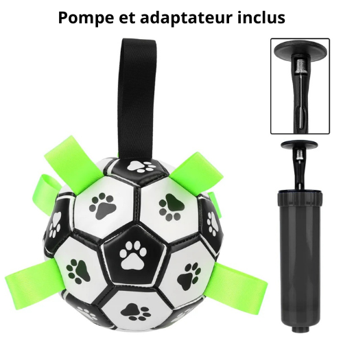 Jouet pour chien football avec adaptateur inclus