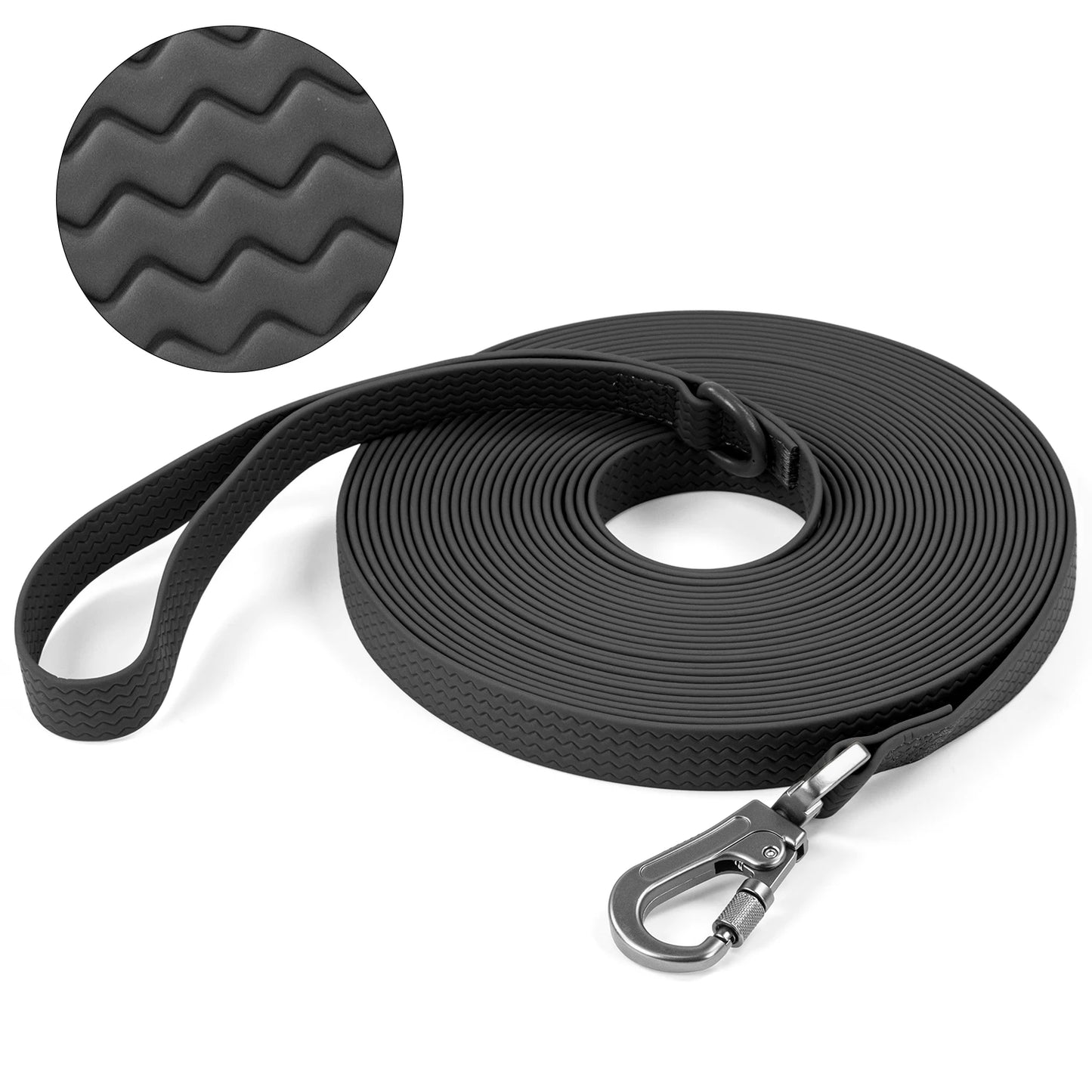Laisse de chien pvc noir