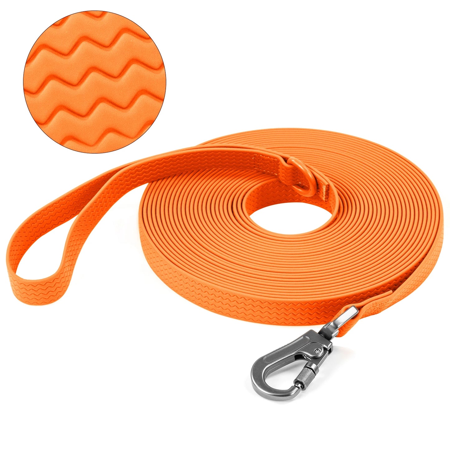 Laisse de chien pvc orange