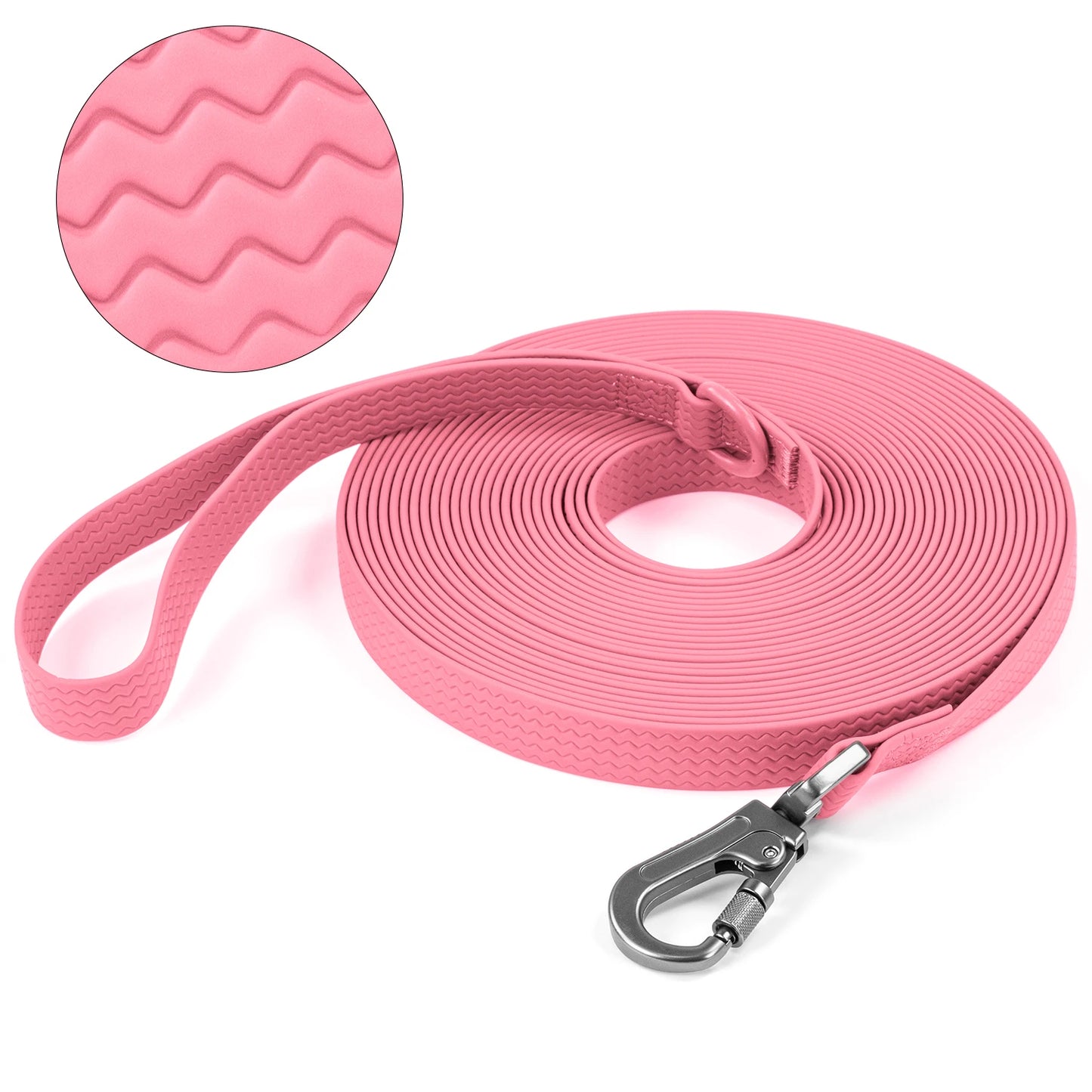 Laisse de chien pvc rose