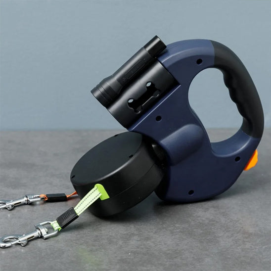 Laisse enrouleur double innovante