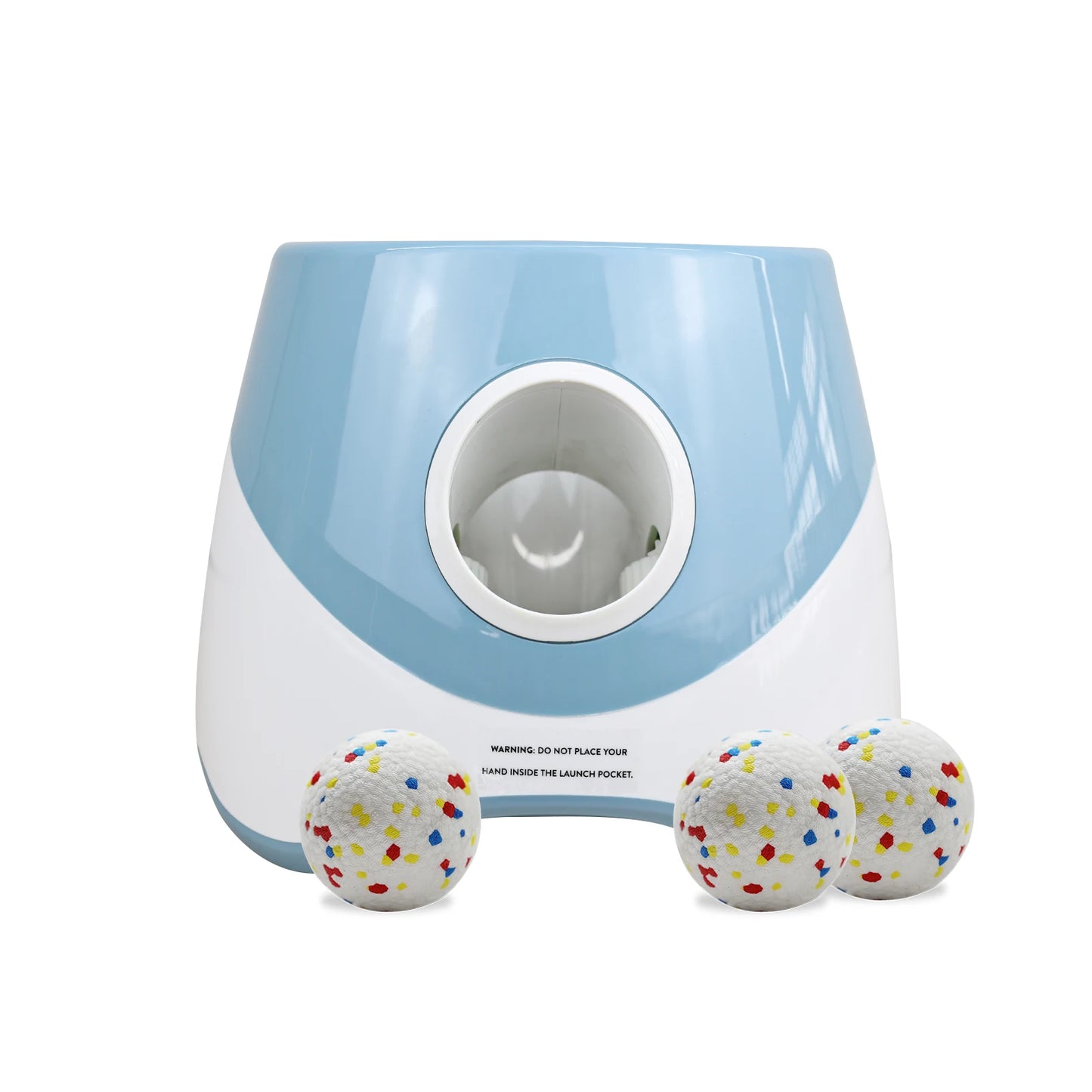 Lanceur de balle automatique pour chien bleu