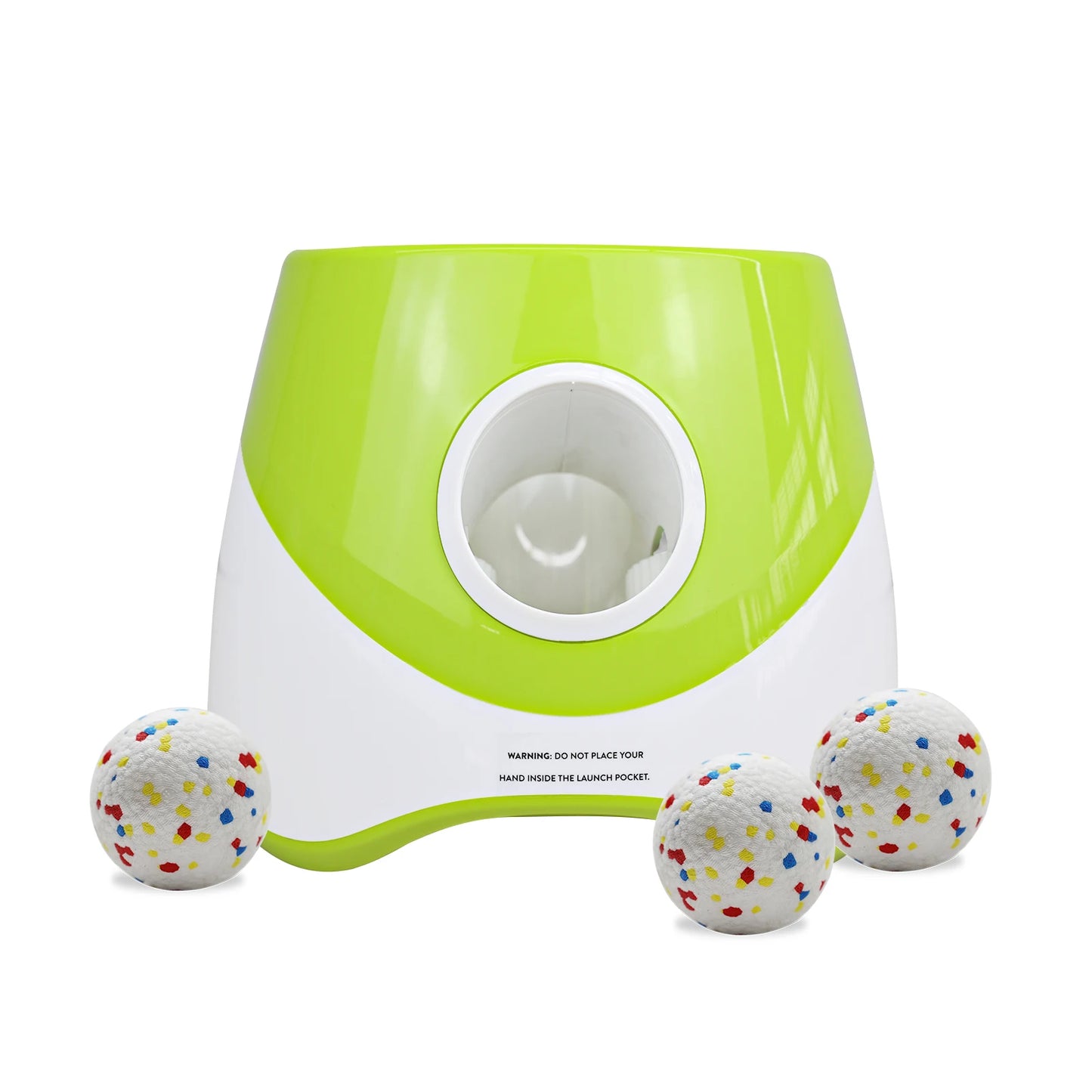 Lanceur de balle automatique pour chien vert