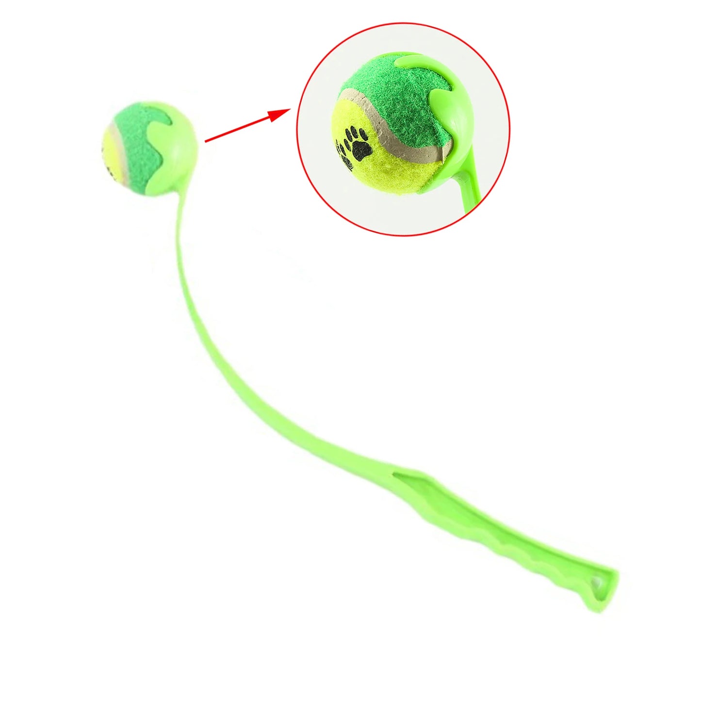 Lanceur de balles pour chien | TennisGo™ vert
