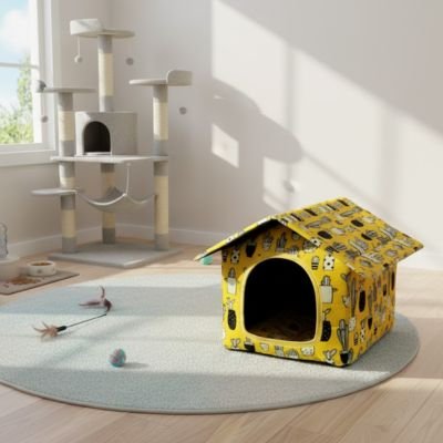 Maisonnette pour chats structures rigides