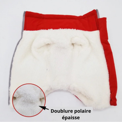 Manteau chien | Salopette d'hiver doublure polaire
