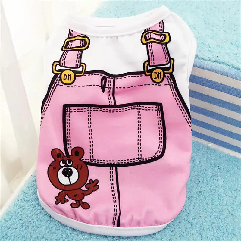 Manteau pour chiens Salopette rose