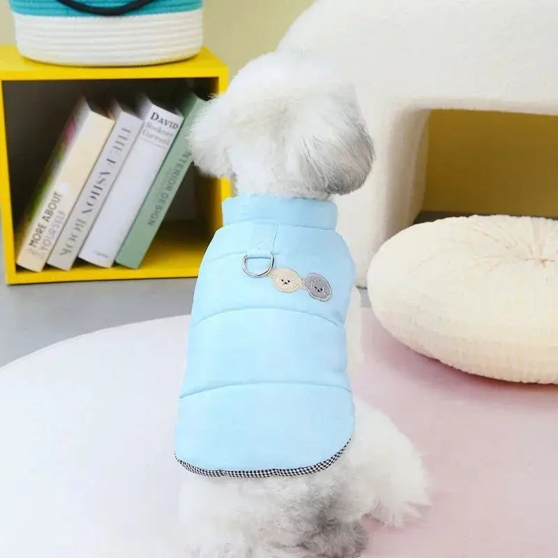 Manteaux hiver chien FloconChic bleu