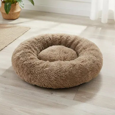 Panier déhoussable pour chien taupe