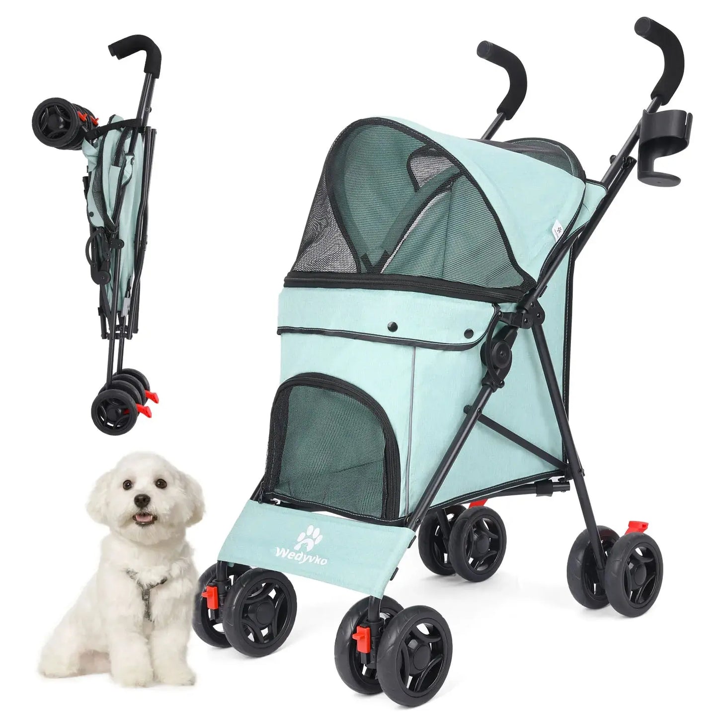 Poussettes pour chiens vert
