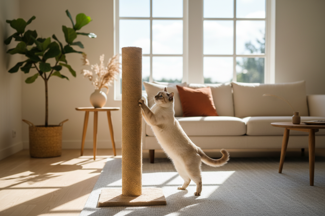 Quel griffoir pour chat choisir — griffoir en sisal pour chat — Royaume Animalier