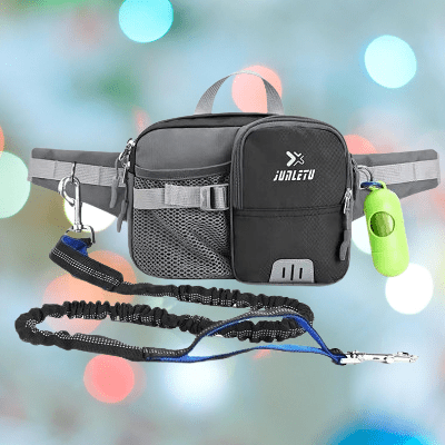 Laisse pour Chien - WaistBag™ - Gris - Amour de chien