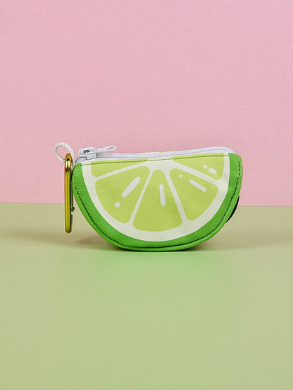 Distributeur sac a crottes motif lime, design fruité joyeux