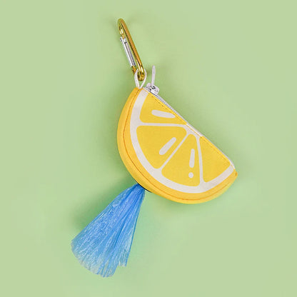 Distributeur sac a crottes citron et pamplemousse avec clip de fixation