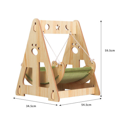 HAMAC BALANCOIRE POUR CHAT | Berce‑Bois™ Royaume Animalier