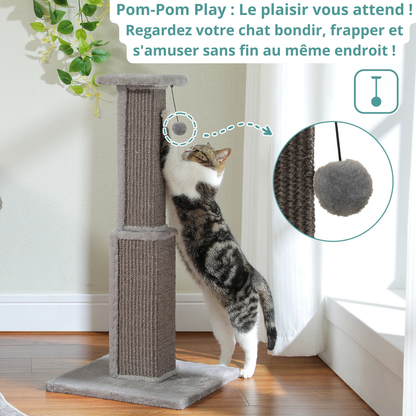 Griffoir à chat avec boule pendante