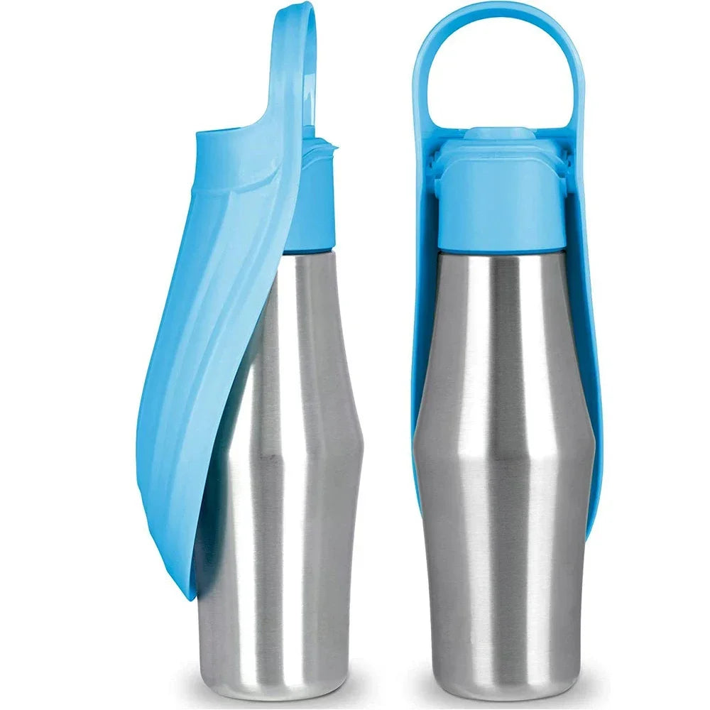 Gourde pour chiens Acier inoxydable bleu