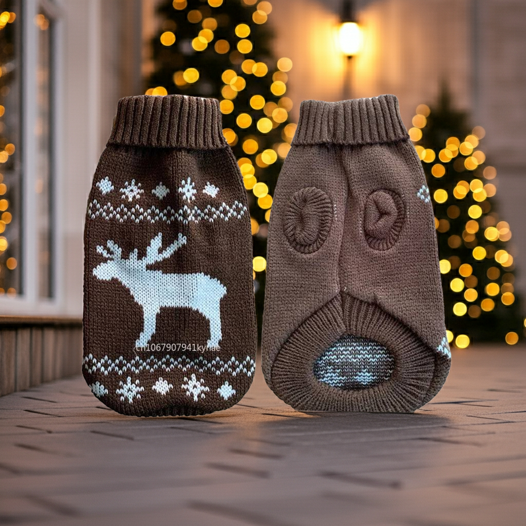 PULL DE NOEL POUR CHIEN | RUDOLF