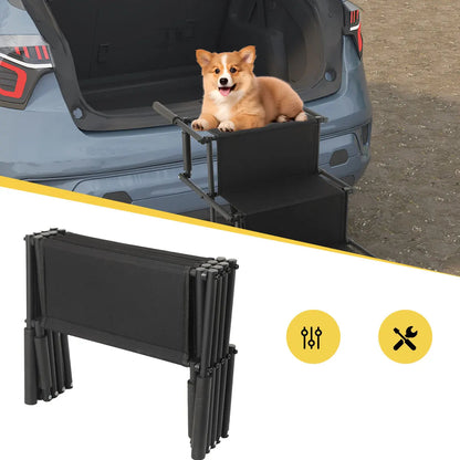 Rampe escalier pour chien pliable compacte repliéeAnimalier
