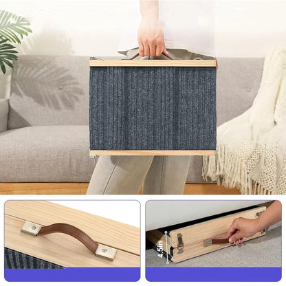 Rampe voiture chien en bois avec surface antidérapante et système de pliage