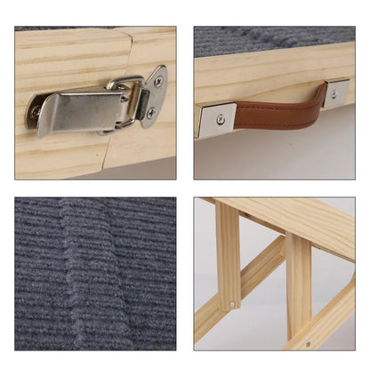 Détails de la rampe voiture chien avec surface antidérapante et structure en bois
