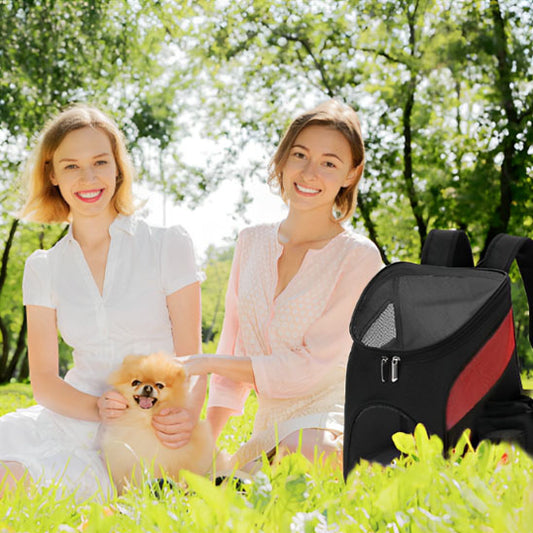 SAC A DOS POUR CHIEN RandoWouf chien avec jeunes filles dans champ