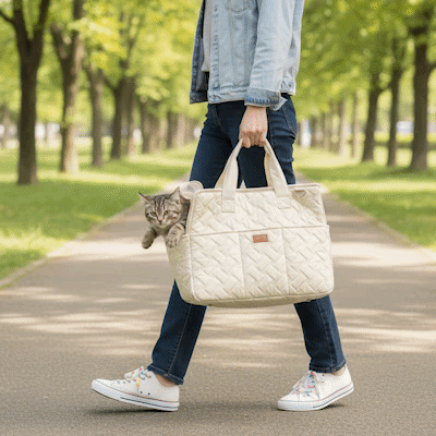 SAC DE TRANSPORT POUR CHAT | Confort et Sécurité Royaume Animalier