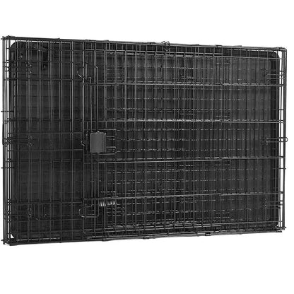 Cage de transport pour chien pliée à plat – rangement compact et facile