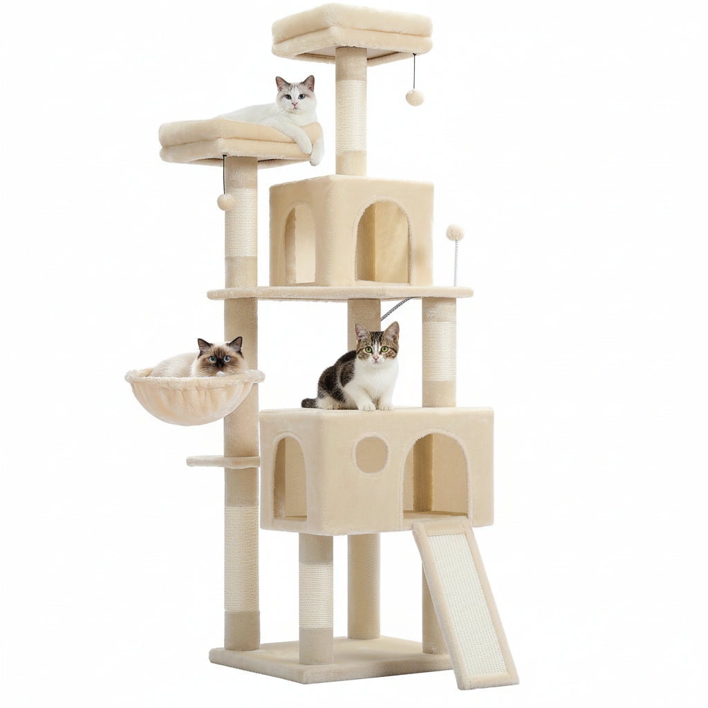 Arbre à chat beige