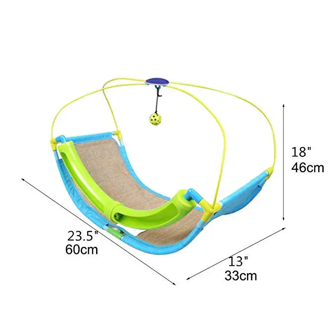 Multifuction Cat Hammock Bed with Ball Toy Assembly Pet Exercise Puzzle Cradle Bed Cat Bed Sofa Royaume Animalier