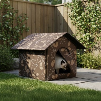 Cabane pour chat confortable