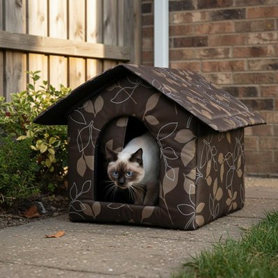 Cabane pour chat protection contre les éléments naturels