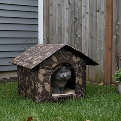 Cabane pour chat refuge douillet