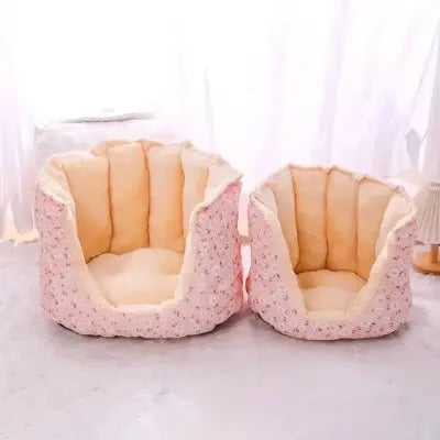 Canapé pour chien en forme de coquillage