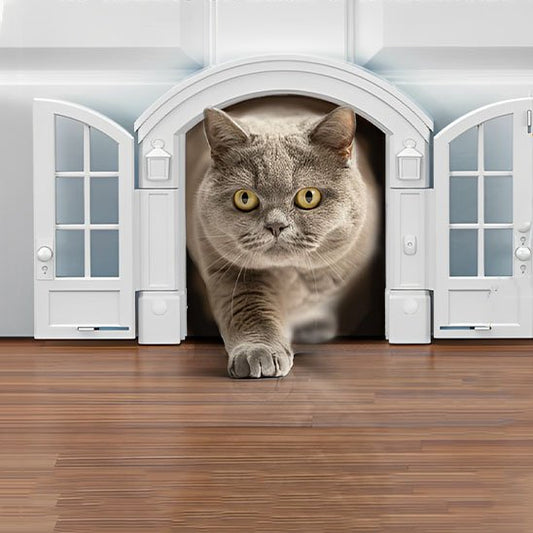 chatière pour chat autonome