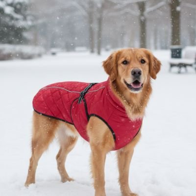 Chien hiver porte Manteaux pour Chien rouge